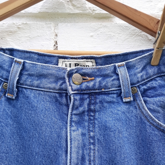 Vintage L.L. Bean Fleece Lined Jeans 14 M/T - Picture 8 of 10